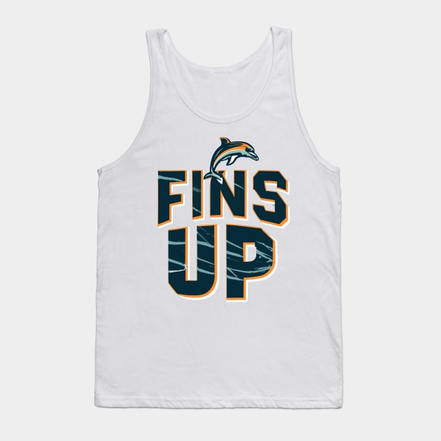 Fins Up - Miami dolphin Tank Top by Space Monkeys NFT